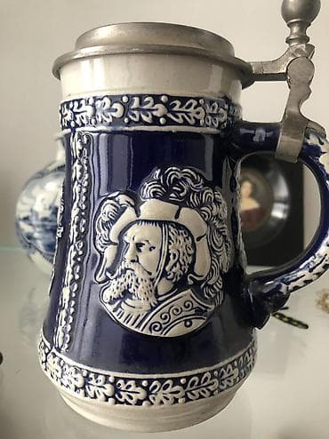 Охота и рыбалка: Винтажный коллекционный пивной бокал — 2