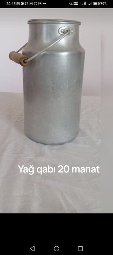 saxlama qab: Цвет - Серебристый, Металл, Больше 3 л — 1