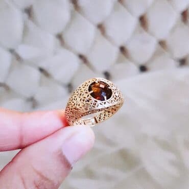 qızıl üzüklər qiymətləri 2022: Toy, Üzük, Sarı qızıl, 585 Əyar, Sapfir — 1