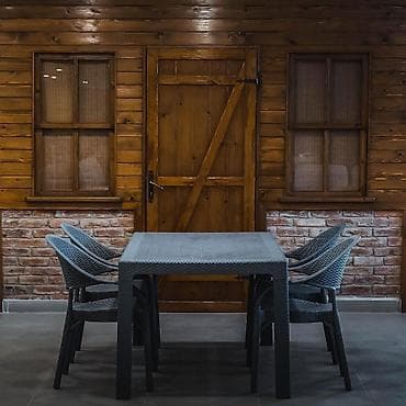 Açıq hava üçün stol və oturacaq dəsti - Material: Havaya davamlı