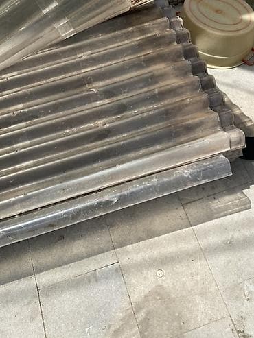 ikinci əl dam örtükləri: Dalğalı şəffaf plastik (polikarbonat tipli) dam/örütkləri Salam — 2