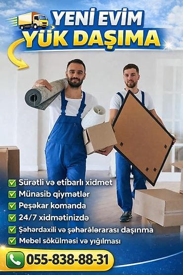 yük daşıma: 🏠 YENİ EVİM YÜK DAŞIMA 🚛 ✅ Evlərin köçürülməsi ✅ Ofislərin — 5