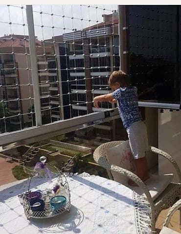 Uşaq və ev heyvanları üçün pəncərə/balkon təhlükəsizlik toru -