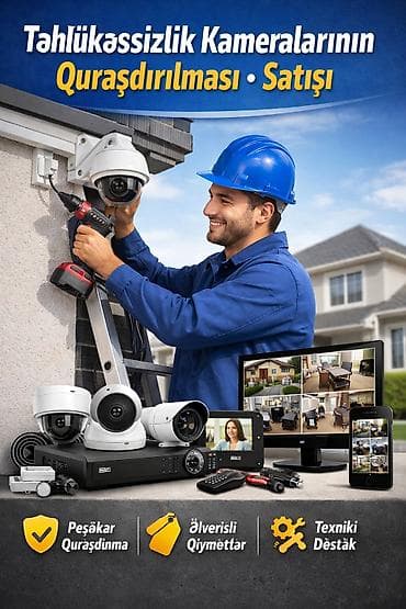 gence kamera: Tehlukesizlik kamera sisteminin quraşdırılması Tehlukesizlik — 2