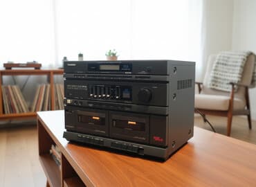 Bu şəkildəki maqnitofon *Telefunken Stereo Compact Studio HP 240*