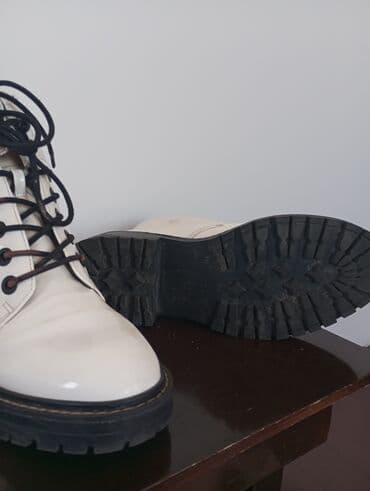 ağ rezin çəkmələr: Ölçü: 40, rəng - Ağ, İşlənmiş — 7