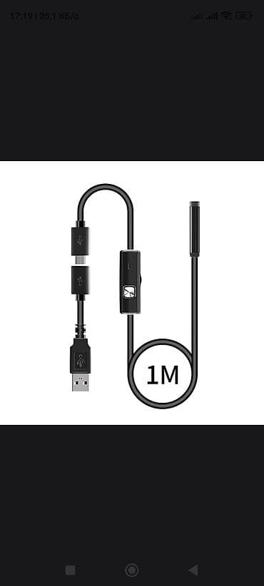 avtomobil kamera: Android üçün USB endoskop kamera - Çapı: 7 mm mm nazik kamera başlığı — 3