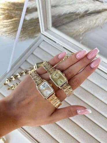 gumus kisi uzukleri: Qol saatı, Cartier, rəng - Qızılı — 3