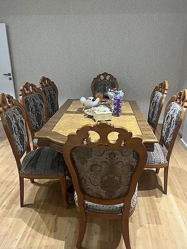 Qonaq otağı üçün, İşlənmiş, 6 stul
