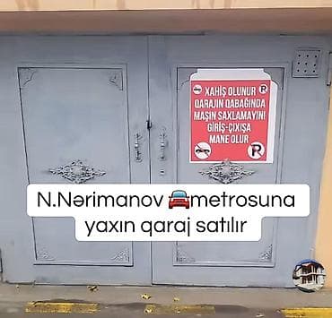 Nərimanov metrosuna yaxın yerləşən qaraj satılır. Xüsusiyyətlər: -