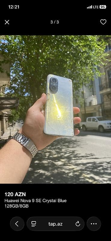 telafonlar: Huawei Nova 9 SE, 128 GB, rəng - Mavi — 3