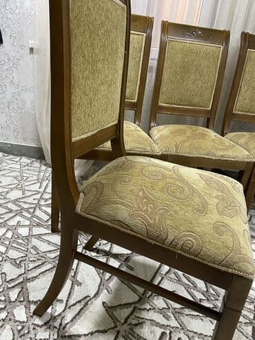 perla mebel dolablar: Qonaq otağı üçün, İşlənmiş, Açılan, Oval masa, 6 stul — 7