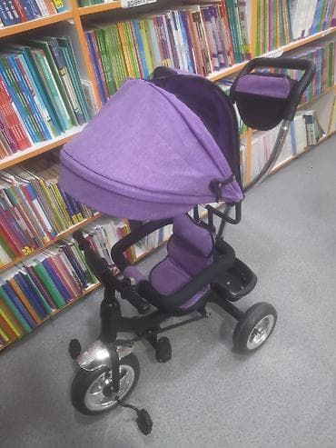 3 tekerli velosiped satılır: Uşaq üçtəkərli velosiped-araba (3-ü-1-də) – bənövşəyi rəng - Geniş — 2