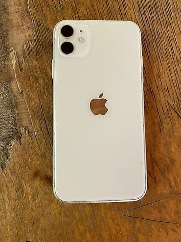 IPhone 11, 128 GB, Ağ, Simsiz şarj, Face ID