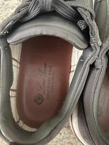 boz linza: Loro Piana kişi krosovkaları – 360 LP Flexy Walk, Made in Italy. Loro — 2