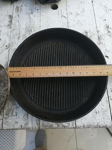 grill tava: Tava, rəng - Qara, Çuqun, SSRİ — 3