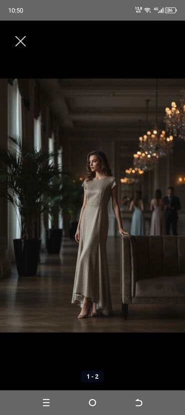 2020 paltar modelleri: Zərif axşam/gecə geyimi - Rəng: açıq şampan/bej tonlarında, incə — 1