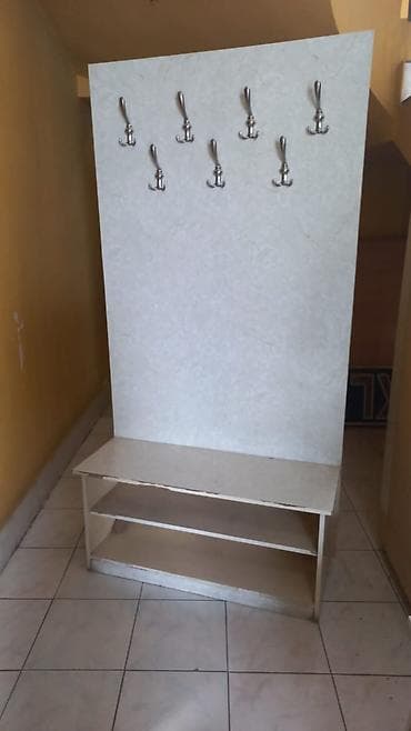 asılqan dolab: Dehliz üçün asılqan və ayaqqabı rəfi dəsti - Material: laminat/LDSP — 1