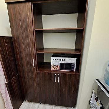 Çoxfunksiyalı şkaf - Material: taxta teksturalı laminat səth, tünd