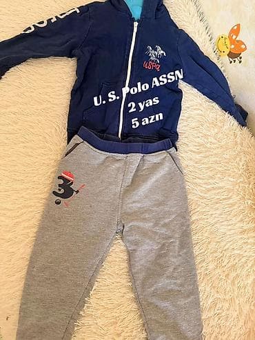 komplekt: Uşaq dəsti, Oğlan üçün, 1 - 2 yaş, U.S. Polo Assn — 1