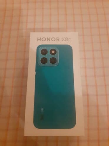телефон баку: Honor X8c, 128 GB, rəng - Qara, Barmaq izi — 5