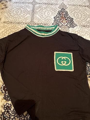 şalvar olculəri: Qara uzunqol köynək - Rəng: qara - Dizayn: sinə hissəsində yaşıl — 1