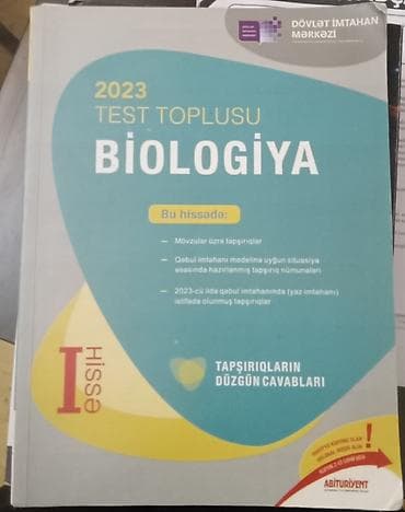 Məhsul: DİM 2023 Test Toplusu – Fizika (II hissə) və Biologiya (I — 2
