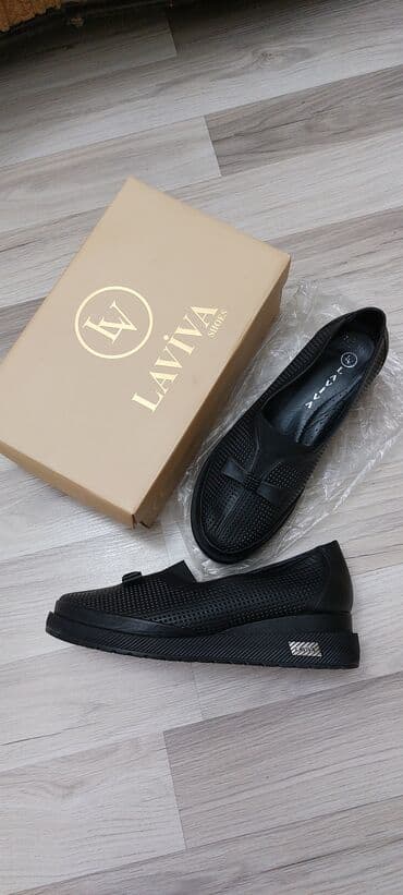 qara mokasinlər: Tuflilər, Ölçü: 42, rəng - Qara, Yeni — 2