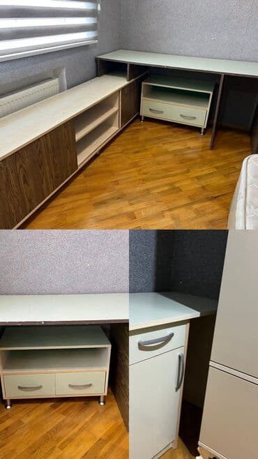 угловой стол письменный: Şəkildəki bütün mebeller təcili satıldığı üçün - cəmi 55 azn Göründüyü — 4