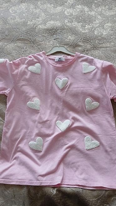 sortlar: Məhsul: Qadın T‑şörtü - Rəng: Açıq çəhrayı - Dizayn: Ön hissədə — 1