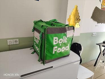 Bolt Food termo çantası – çatdırılma üçün - Rəng: yaşıl, üzərində