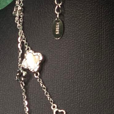 Очки: В комплекте: Браслет, Цепочка, Колье, Серебро, 925 проба — 3