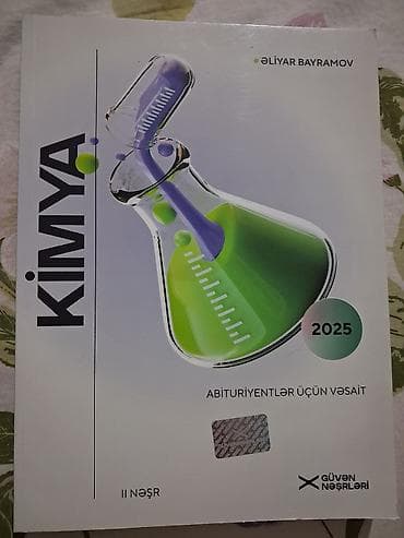 Kimya – Abituriyentlər üçün vəsait (2025) Müəllif: Əliyar Bayramov lalafo.az -da Kimya – Abituriyentlər üçün vəsait (2025) Müəllif: Əliyar Bayramov