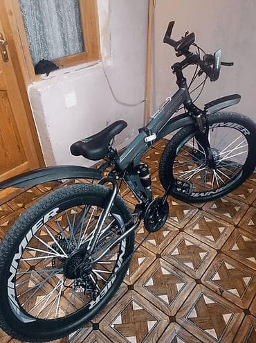 ANMIER dağ velosipedi - Çərçivə: qatlanan alüminium çərçivə, mərkəzdə