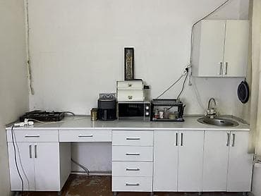 Mətbəx mebeli – modul dəst - Rəng: ağ - Üst stolüstü: hamar, işıq — 1