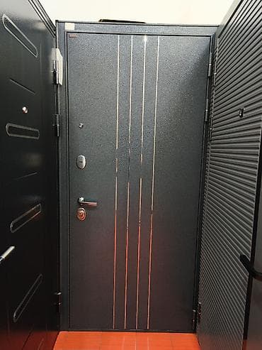 Metall giriş qapısı – müasir dizaynlı model - Material: qalın