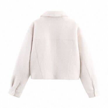 yun jaket: Zara muadil jaket rengi ekru rengidir razmer mene boyuk oldugu ucun — 2