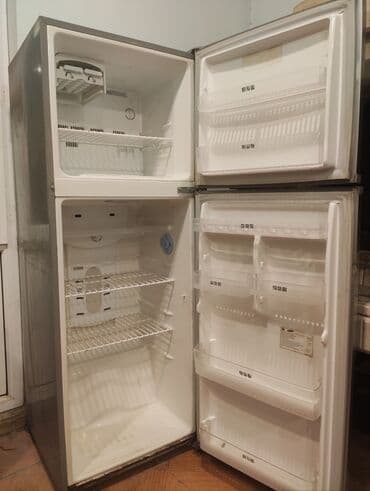 soyuducu temiri: İşlənmiş 2 qapılı Samsung Soyuducu Satılır, rəng - Boz, Dispenserli — 2