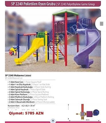 Polietilen Uşaq Oyun Qrupları – SP 1600, SP 1400, SP 2230 SP 1600 at lalafo.az Polietilen Uşaq Oyun Qrupları – SP 1600, SP 1400, SP 2230 SP 1600