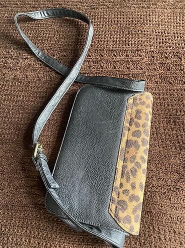 Victoria’s Secret qadın əl çantası - Rəng: qara, ön hissədə leopard — 3