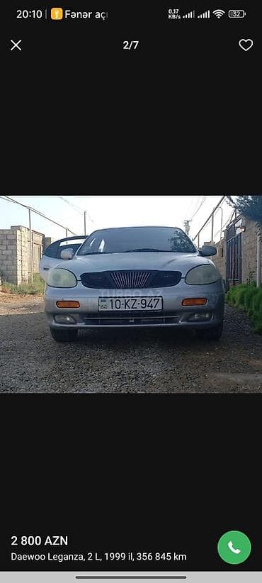 vaz lada 21011: Daewoo Leganza: 2 l | 1999 il Sedan — 3