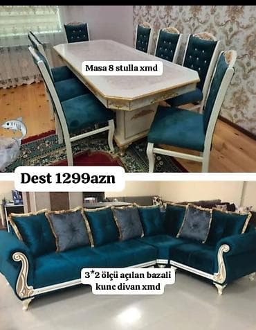 Yeni, Künc divan, Qonaq otağı üçün, Açılmayan