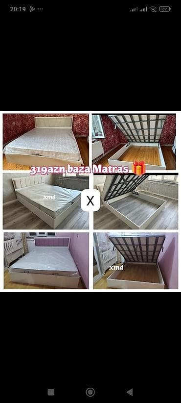 Baza+matras dəsti - Rəng: ağ/açıq krem tonlarında - Ölçü: iki lalafo.az -da Baza+matras dəsti - Rəng: ağ/açıq krem tonlarında - Ölçü: iki