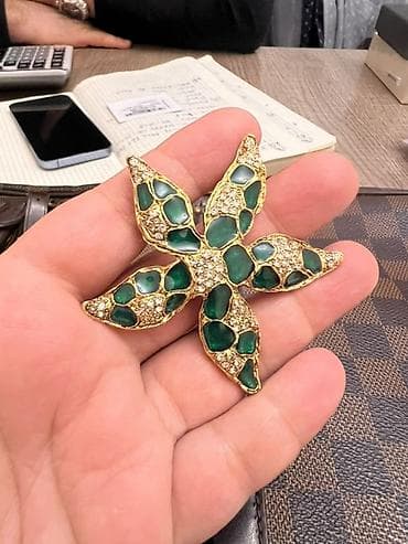 Çantalar: Oscar de la Renta – Starfish Goldtone & Crystal Brooch - Dizayn — 2