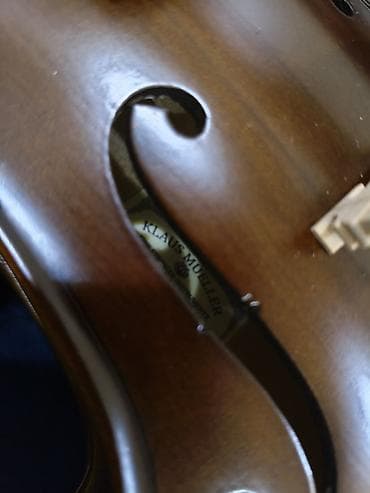 skripka 34: Klaus Mueller skripkası – tam komplekt 4/4 ölçü. Yenidir, işlənməyib — 4