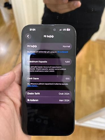 iphone 15 pro qiymet: IPhone 15 Pro, 128 GB, Black Titanium, Face ID — 6