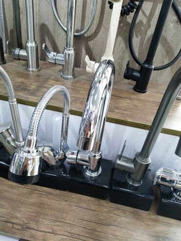 смесители для кухни: Mətbəx üçün qarışdırıcı kranlar – müxtəlif modellər və rənglər - — 1