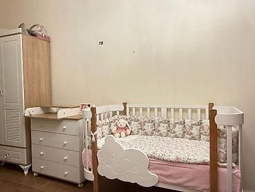 cudo paltari: Uşaq otağı üçün mebel dəsti Tərkibi: - Beşik: ağ və ağac tonlarının — 3