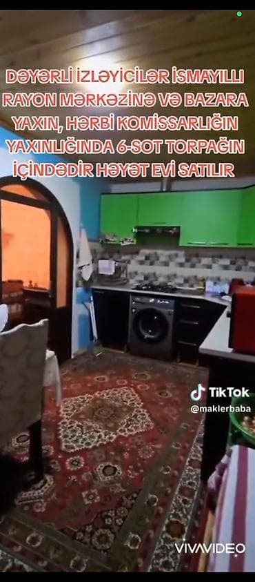 İsmayıllı şəhər mərkəzinə və bazara yaxın, Hərbi Komissarlığın