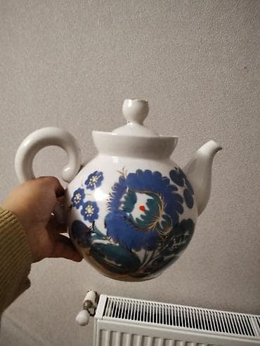 Rəng - Ağ, Dəm caydanı, Farfor, 1,5 bucket volume l